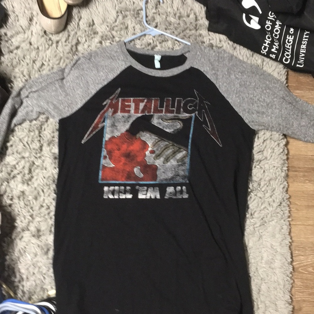 Metallica Kill ‘Em All baseball Tee